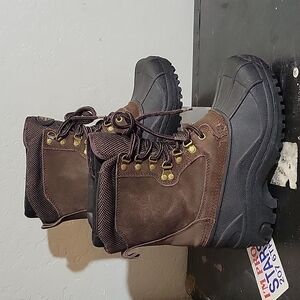 QUEST Youth Pac Brown Boot Size 5 YFW00060